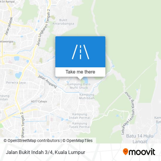 Jalan Bukit Indah 3/4 map