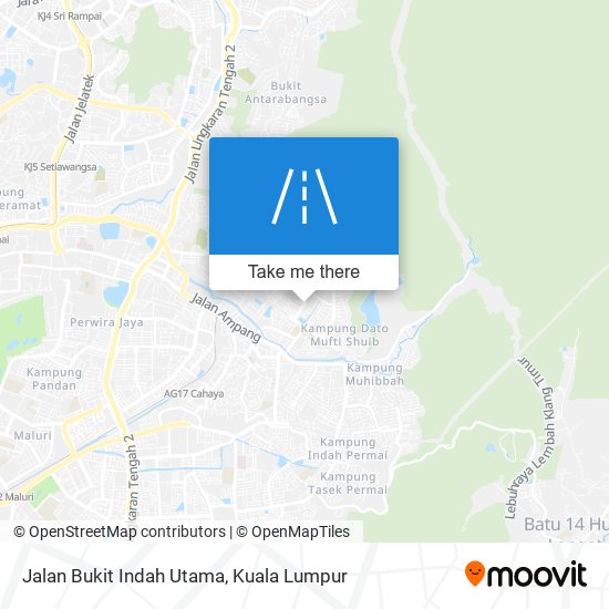 Peta Jalan Bukit Indah Utama
