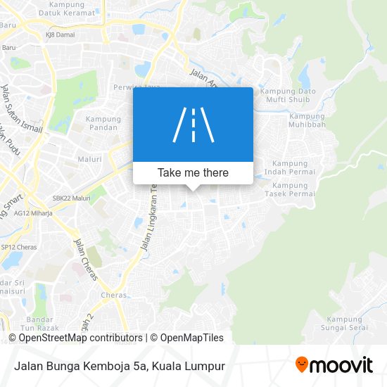 Jalan Bunga Kemboja 5a map