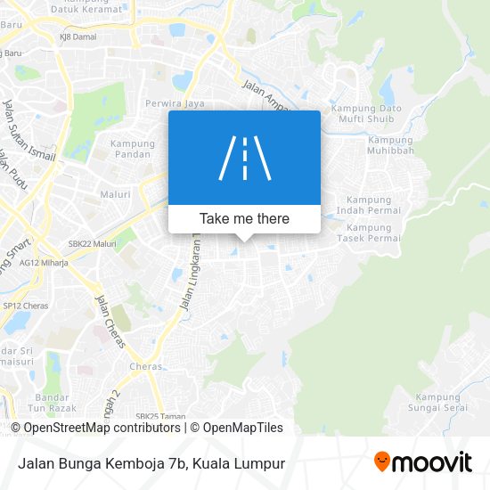 Jalan Bunga Kemboja 7b map