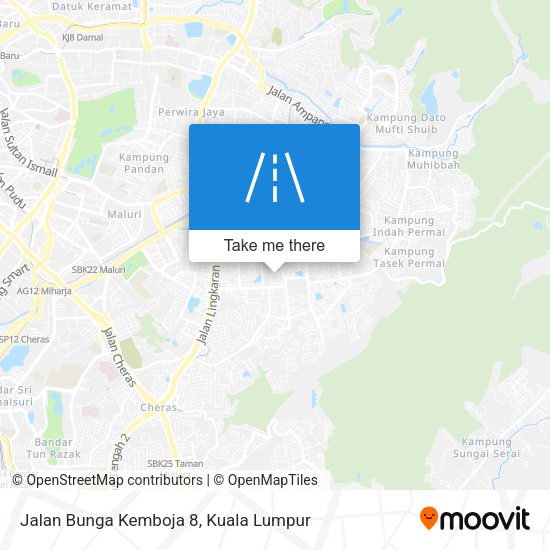 Jalan Bunga Kemboja 8 map