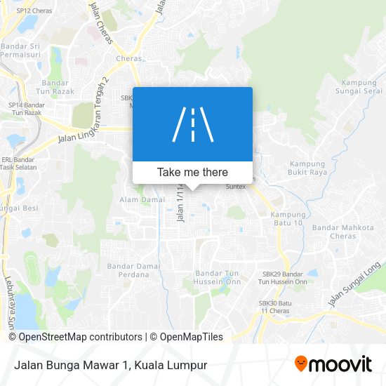 Jalan Bunga Mawar 1 map