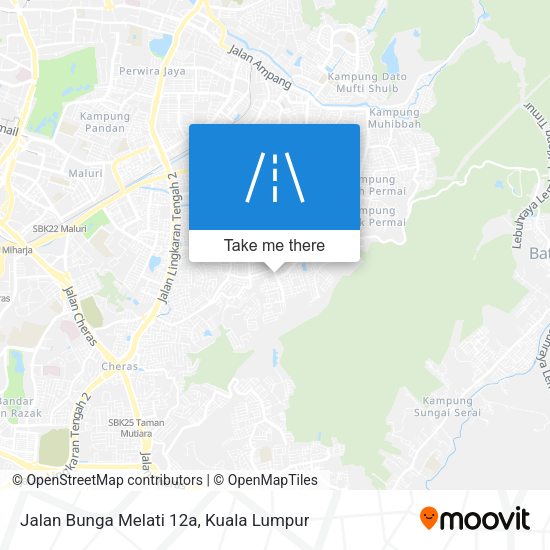 Peta Jalan Bunga Melati 12a