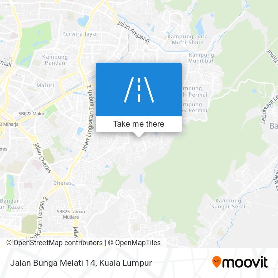 Peta Jalan Bunga Melati 14