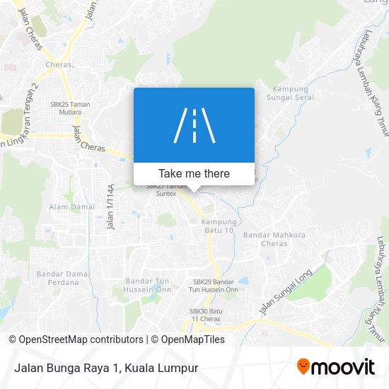 Peta Jalan Bunga Raya 1