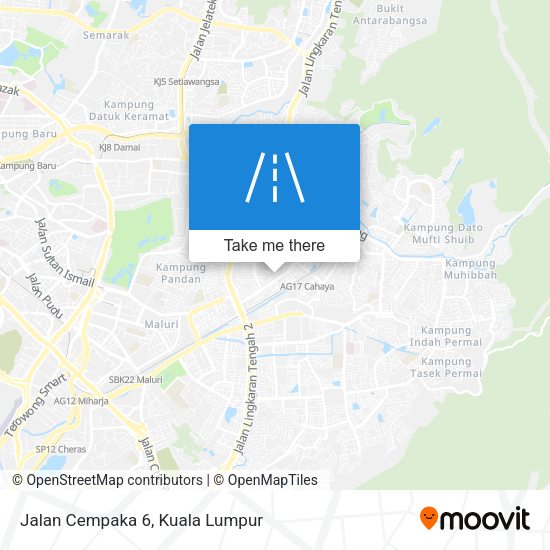 Peta Jalan Cempaka 6