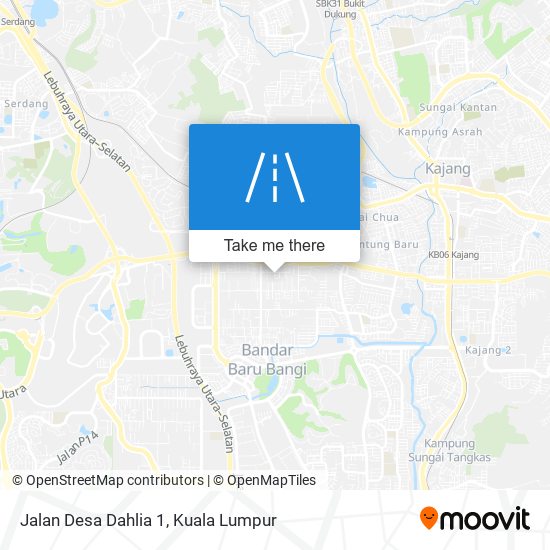 Peta Jalan Desa Dahlia 1