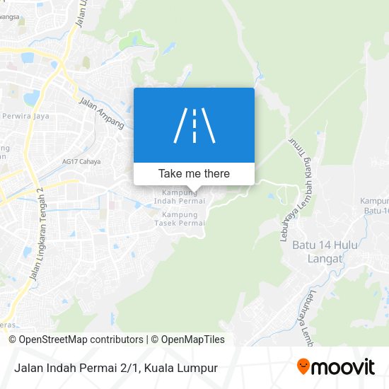 Jalan Indah Permai 2/1 map