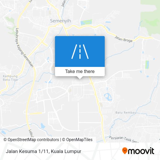 Jalan Kesuma 1/11 map