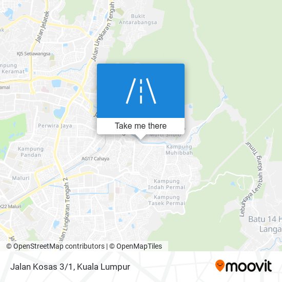 Jalan Kosas 3/1 map