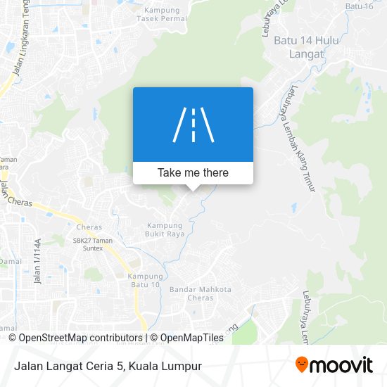 Jalan Langat Ceria 5 map