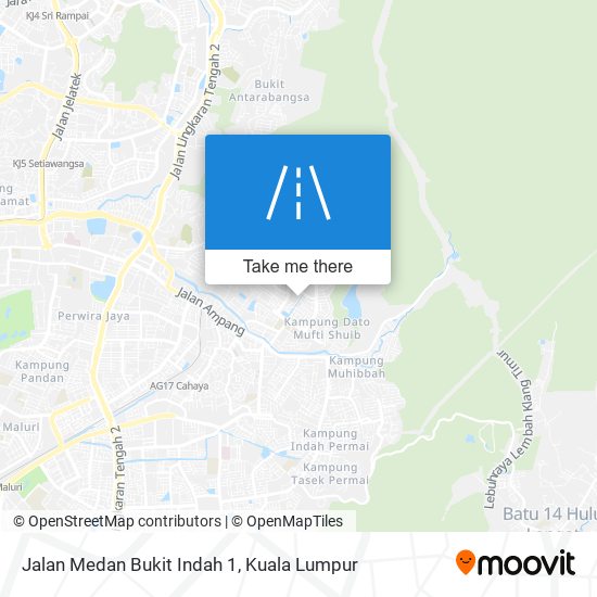 Peta Jalan Medan Bukit Indah 1