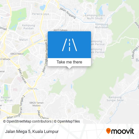 Jalan Mega 5 map