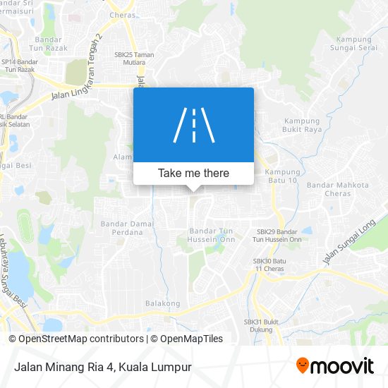 Jalan Minang Ria 4 map