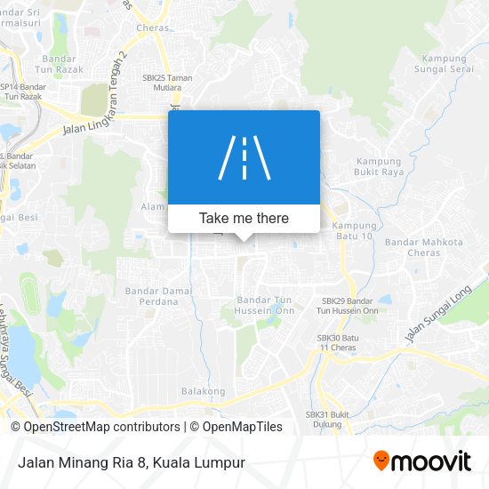 Jalan Minang Ria 8 map