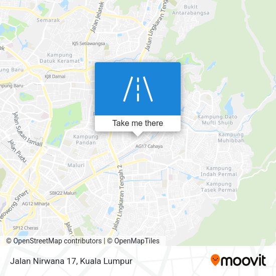 Jalan Nirwana 17 map