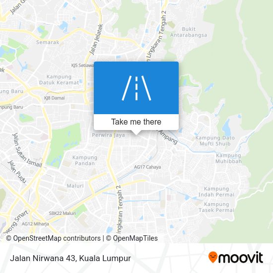 Jalan Nirwana 43 map