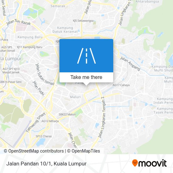 Jalan Pandan 10/1 map