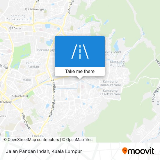 Jalan Pandan Indah map