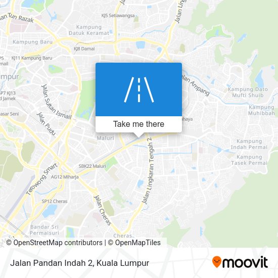 Peta Jalan Pandan Indah 2