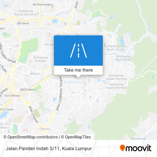 Peta Jalan Pandan Indah 5/11