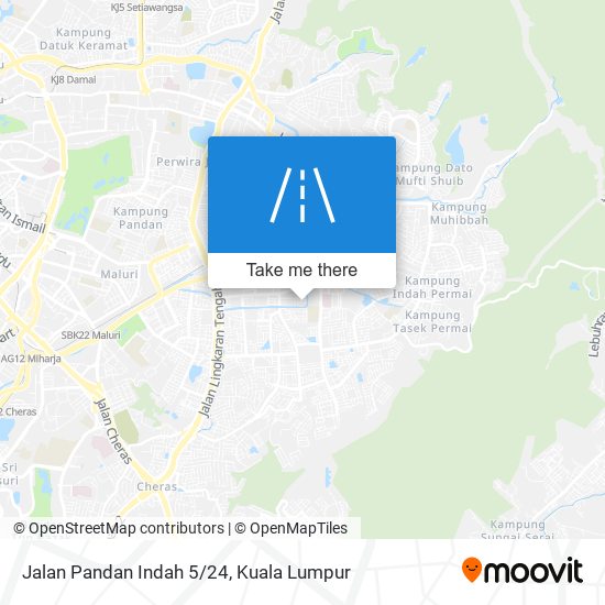 Peta Jalan Pandan Indah 5/24