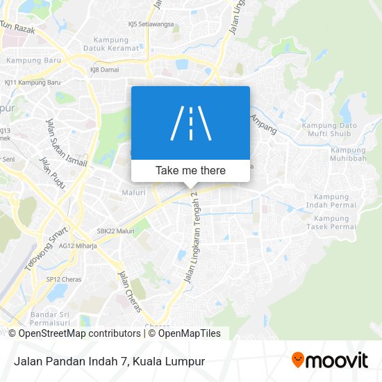 Peta Jalan Pandan Indah 7