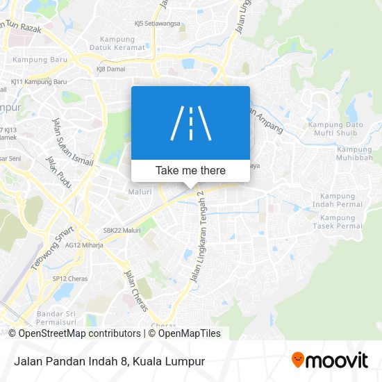Jalan Pandan Indah 8 map