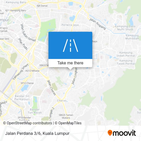 Jalan Perdana 3/6 map