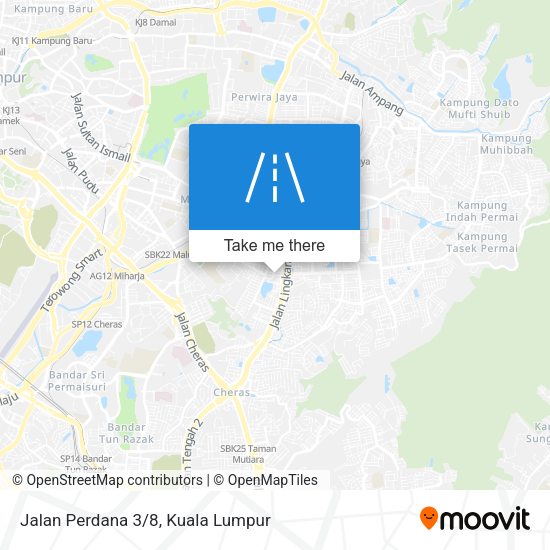 Jalan Perdana 3/8 map