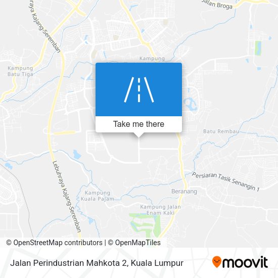 Jalan Perindustrian Mahkota 2 map