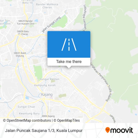 Jalan Puncak Saujana 1/3 map