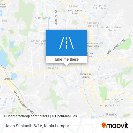 Peta Jalan Suakasih 3/1e