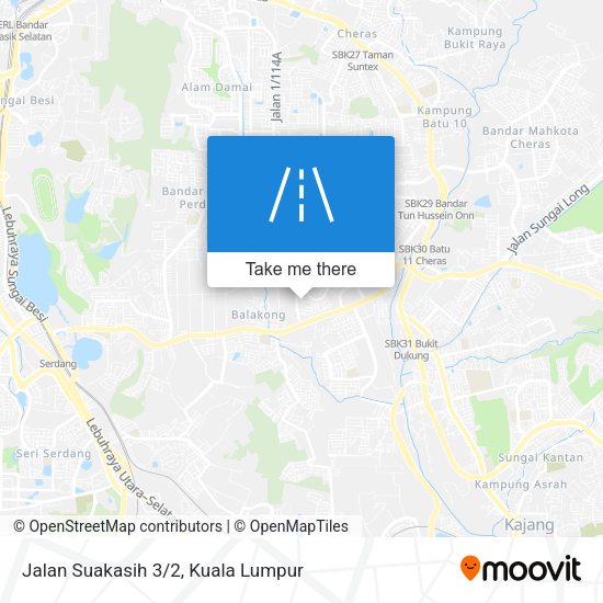 Jalan Suakasih 3/2 map