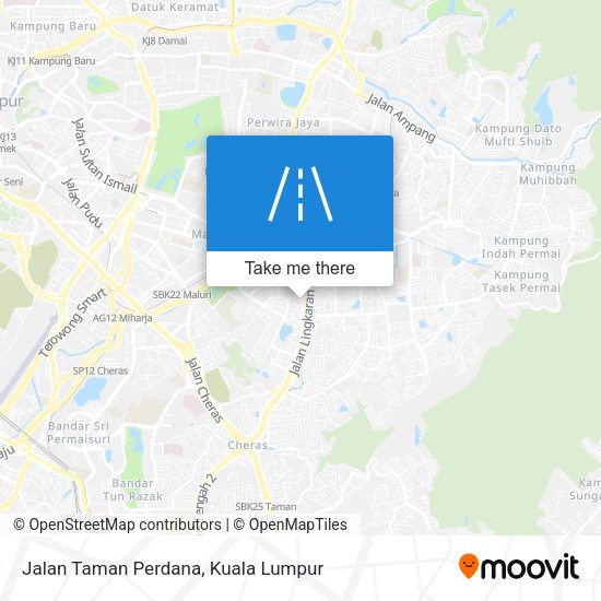 Peta Jalan Taman Perdana