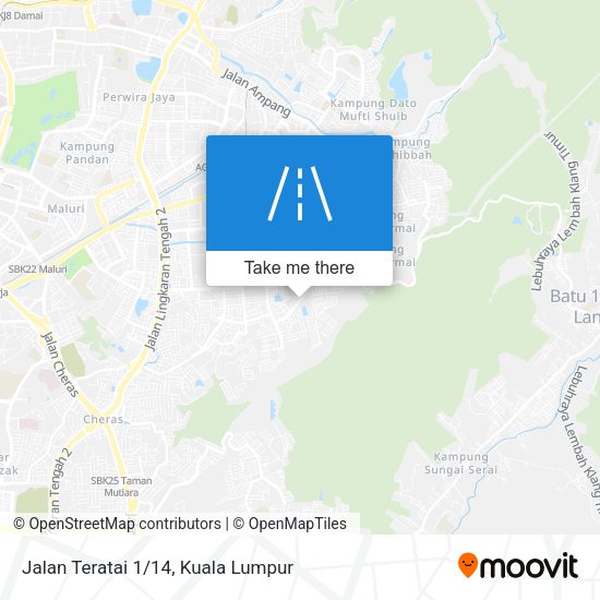 Jalan Teratai 1/14 map