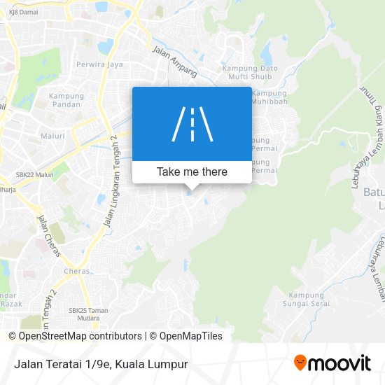 Jalan Teratai 1/9e map
