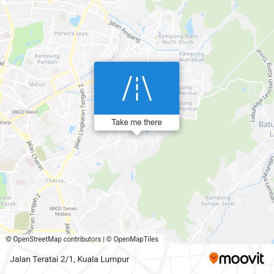 Jalan Teratai 2/1 map
