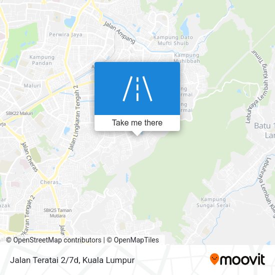 Jalan Teratai 2/7d map