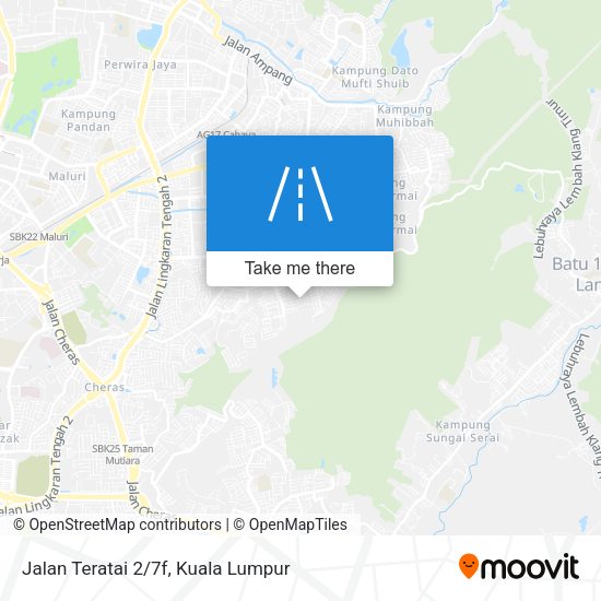 Jalan Teratai 2/7f map