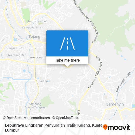 Peta Lebuhraya Lingkaran Penyuraian Trafik Kajang