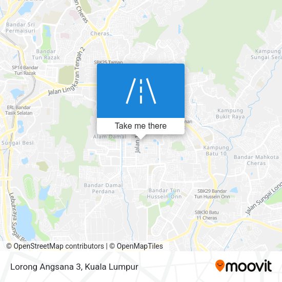 Peta Lorong Angsana 3