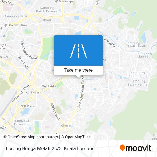 Lorong Bunga Melati 2c/3 map