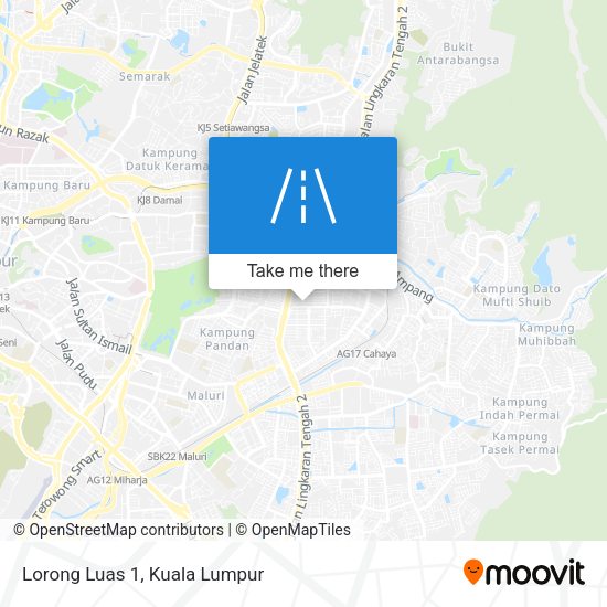Peta Lorong Luas 1