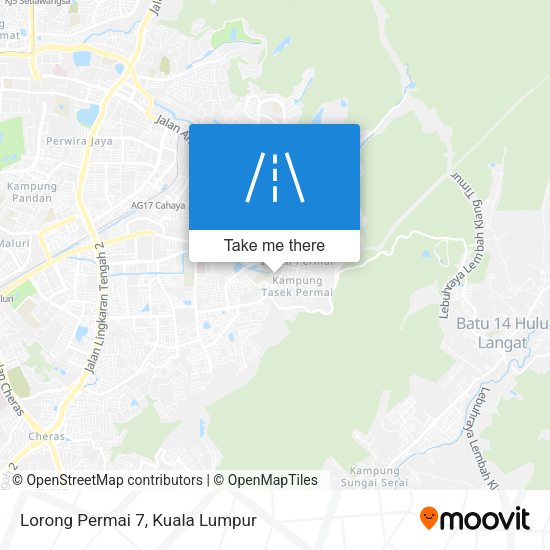 Peta Lorong Permai 7