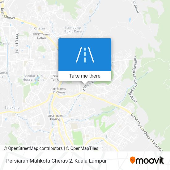 Peta Persiaran Mahkota Cheras 2