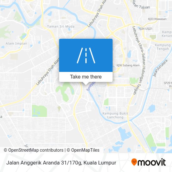 Jalan Anggerik Aranda 31/170g map