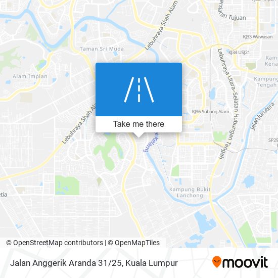 Jalan Anggerik Aranda 31/25 map