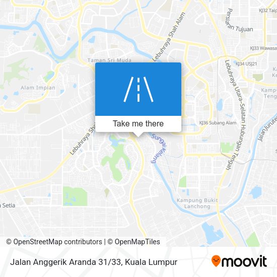 Jalan Anggerik Aranda 31/33 map