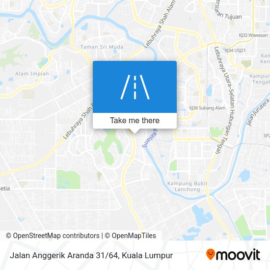 Peta Jalan Anggerik Aranda 31/64